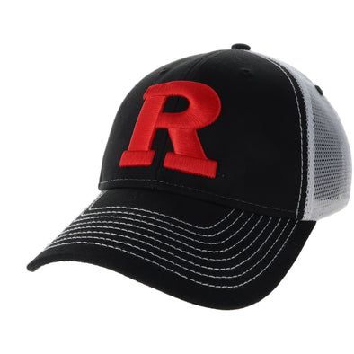 Rutgers University Sideline Trucker Hat One-Size (Black/White)