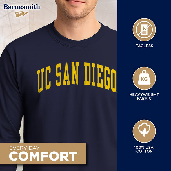 UC San Diego Classic Long Sleeve T-Shirt (Navy)