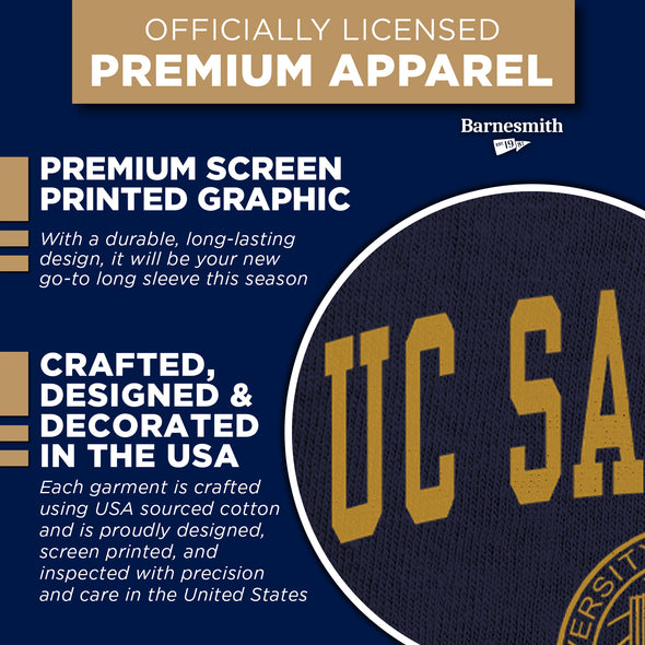 UC San Diego Heritage Long Sleeve T-Shirt (Navy)