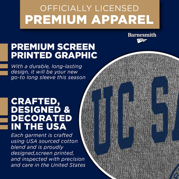 UC San Diego Heritage Long Sleeve T-Shirt (Charcoal Grey)