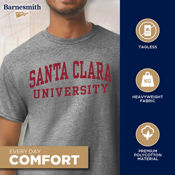 Santa Clara University Classic T-Shirt (Charcoal Grey)
