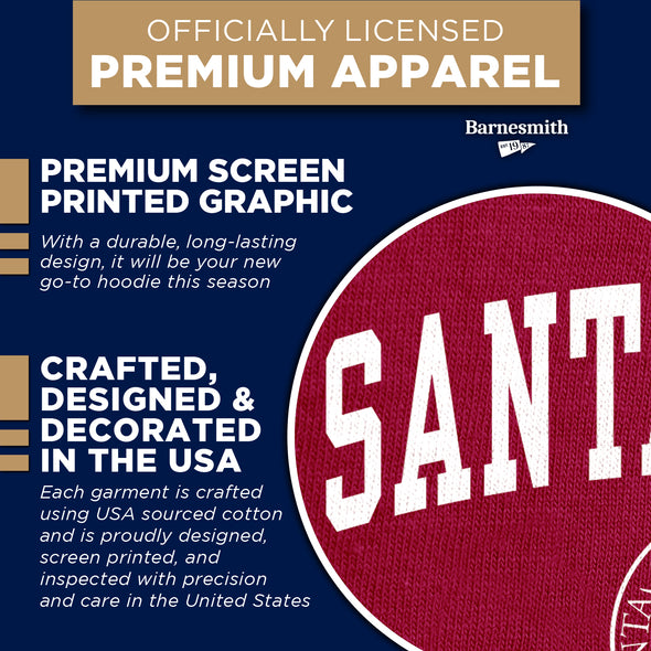 Santa Clara University Heritage Hooded Sweatshirt (Cardinal)
