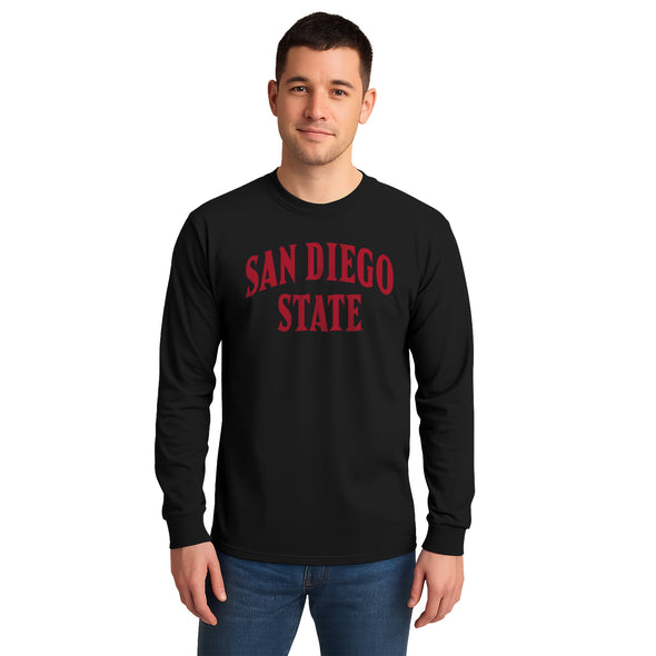 San Diego State University Classic Long Sleeve T-Shirt (Black)