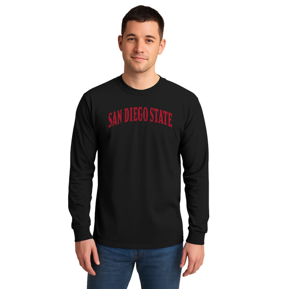 San Diego State University Classic Long Sleeve T-Shirt (Black)