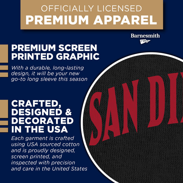 San Diego State University Classic Long Sleeve T-Shirt (Black)