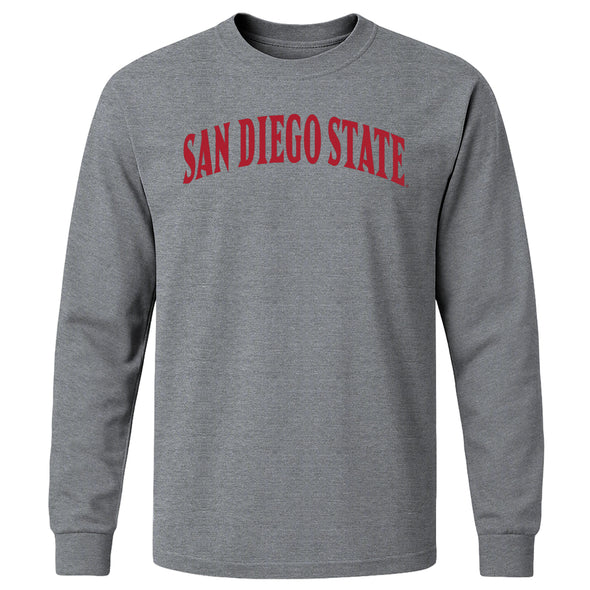 San Diego State University Classic Long Sleeve T-Shirt (Charcoal)