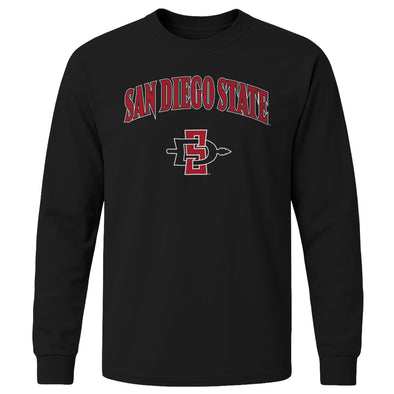 San Diego State University Heritage Long Sleeve T-Shirt (Black)
