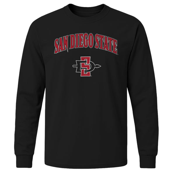 San Diego State University Heritage Long Sleeve T-Shirt (Black)