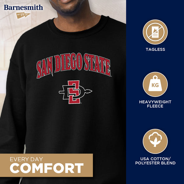 San Diego State University Heritage Sweatshirt (Black)