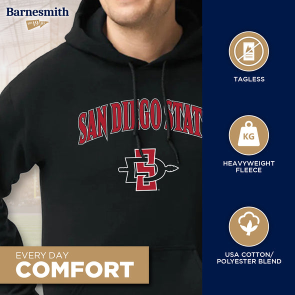 San Diego State University Heritage Hooded Sweatshirt (Black)