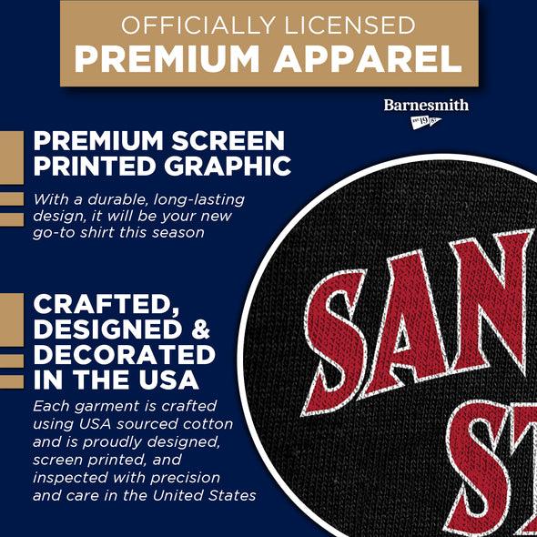 San Diego State University Spirit T-Shirt (Black)