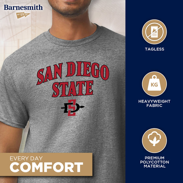 San Diego State University Spirit T-Shirt (Charcoal Grey)
