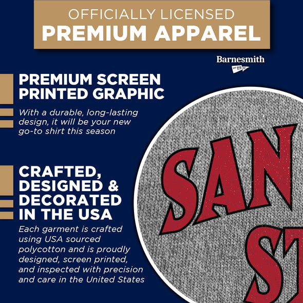 San Diego State University Spirit T-Shirt (Charcoal Grey)