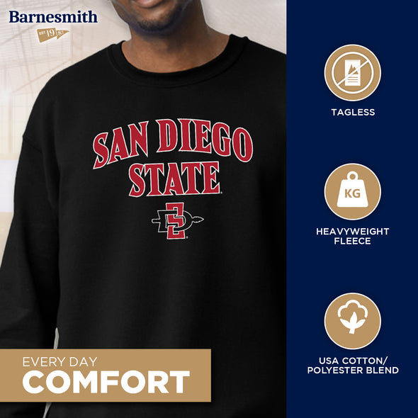 San Diego State University Spirit Sweatshirt (Black)