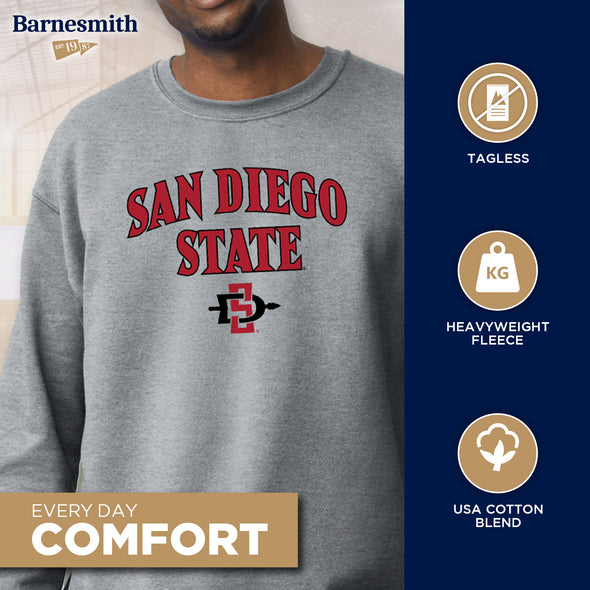 San Diego State University Spirit Sweatshirt (Charcoal Grey)