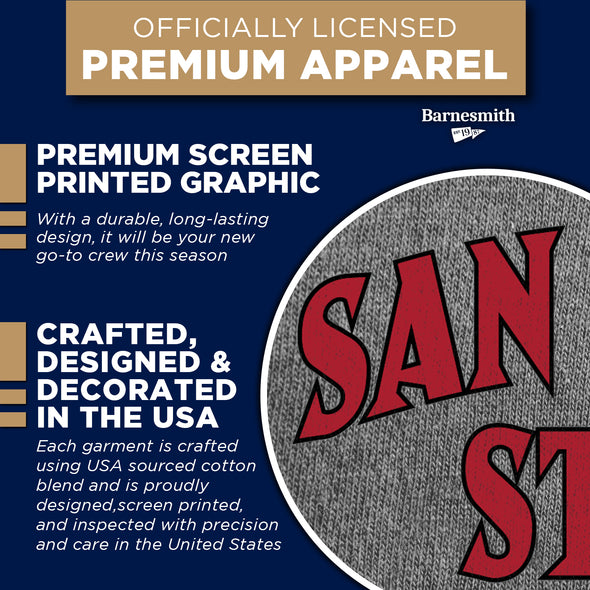 San Diego State University Spirit Sweatshirt (Charcoal Grey)