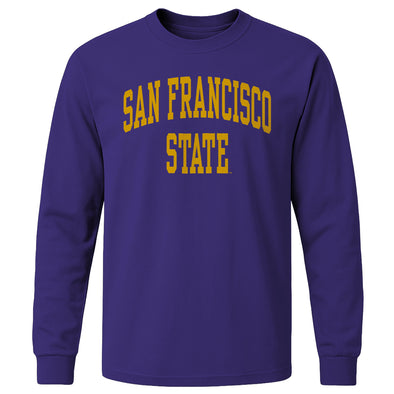 San Francisco State University Classic Long Sleeve T-Shirt (Purple)