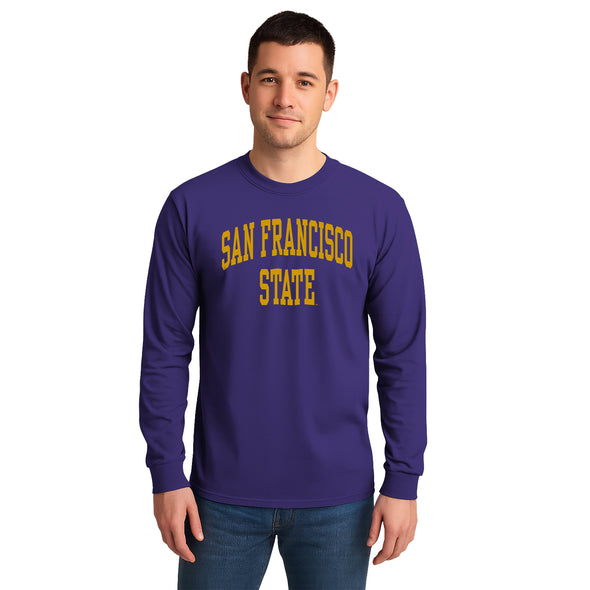 San Francisco State University Classic Long Sleeve T-Shirt (Purple)