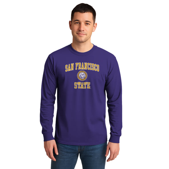 San Francisco State University Heritage Long Sleeve T-Shirt (Purple)