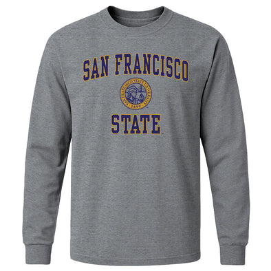 San Francisco State University Heritage Long Sleeve T-Shirt (Charcoal Grey)