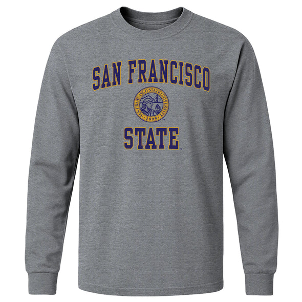 San Francisco State University Heritage Long Sleeve T-Shirt (Charcoal Grey)