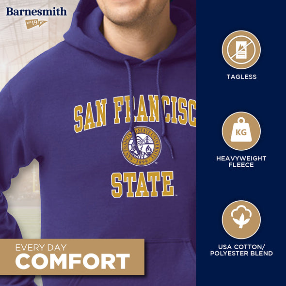 San Francisco State University Heritage Hooded Sweatshirt (Purple)