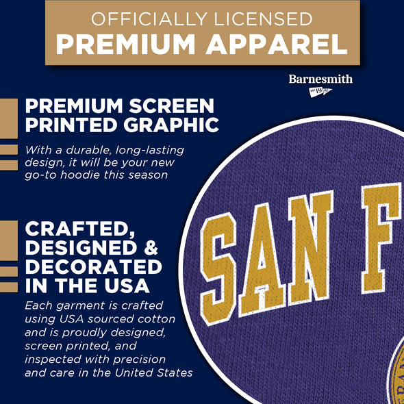 San Francisco State University Heritage Hooded Sweatshirt (Purple)