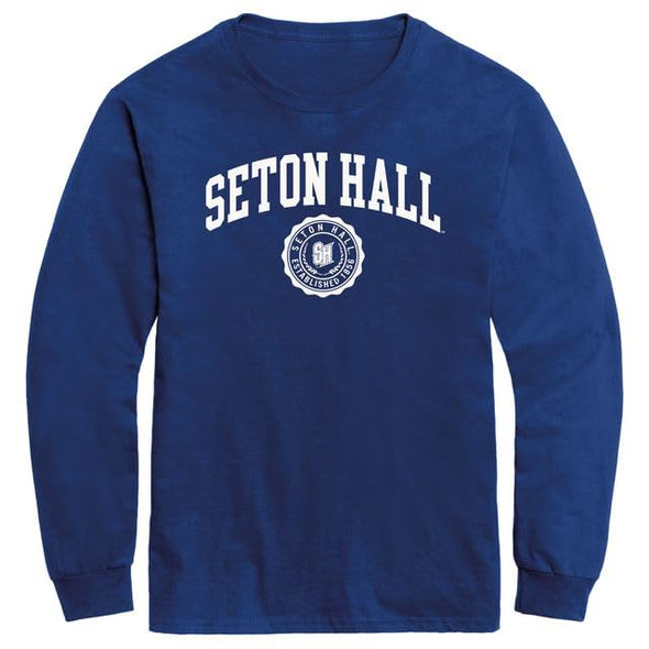 Seton Hall University Heritage Long Sleeve T-Shirt (Royal Blue)