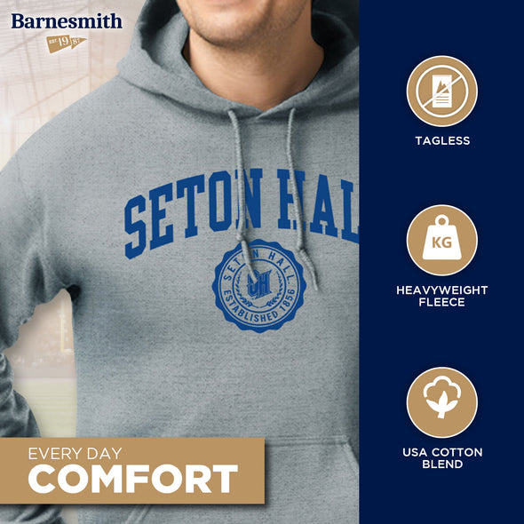 Seton Hall University Heritage Hooded Sweatshirt (Charcoal)