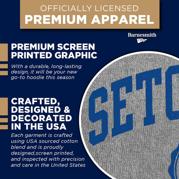 Seton Hall University Heritage Hooded Sweatshirt (Charcoal)