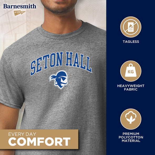 Seton Hall University Spirit T-Shirt (Charcoal Grey)