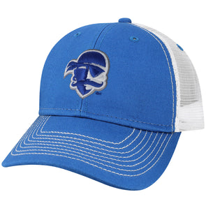 Seton Hall University Sideline Trucker Hat One-Size (Royal/White)