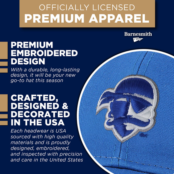 Seton Hall University Sideline Trucker Hat One-Size (Royal/White)