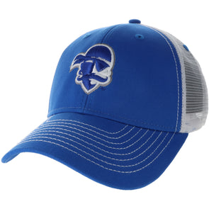 Seton Hall University Sideline Trucker Hat One-Size (Royal/White)