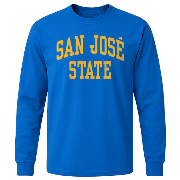 San Jose State University Classic Long Sleeve T-Shirt (Royal Blue)