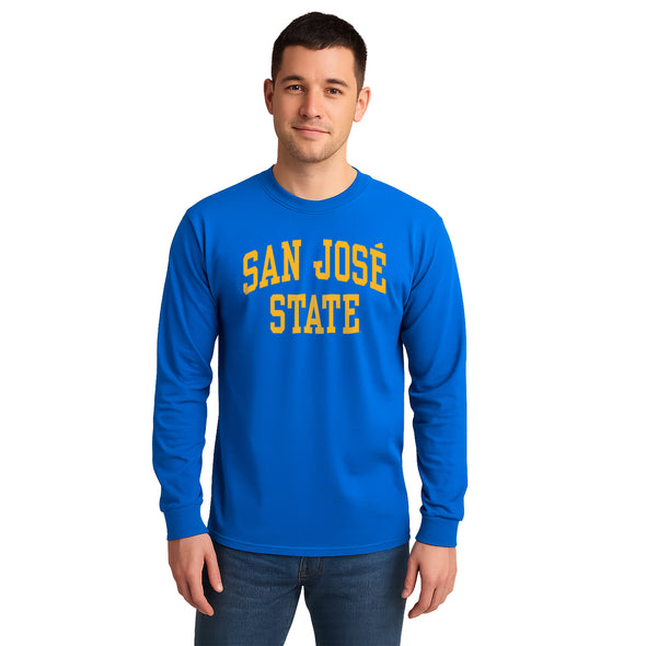 San Jose State University Classic Long Sleeve T-Shirt (Royal Blue)