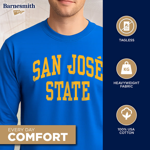 San Jose State University Classic Long Sleeve T-Shirt (Royal Blue)