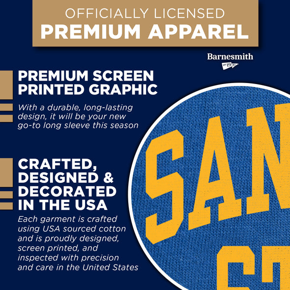 San Jose State University Classic Long Sleeve T-Shirt (Royal Blue)