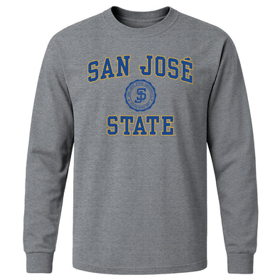 San Jose State University Heritage Long Sleeve T-Shirt (Charcoal Grey)