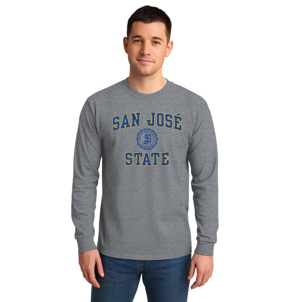 San Jose State University Heritage Long Sleeve T-Shirt (Charcoal Grey)