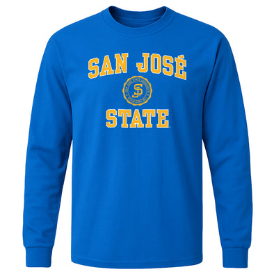 San Jose State University Heritage Long Sleeve T-Shirt (Royal Blue)