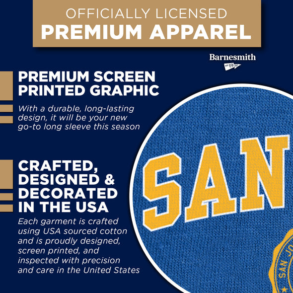 San Jose State University Heritage Long Sleeve T-Shirt (Royal Blue)