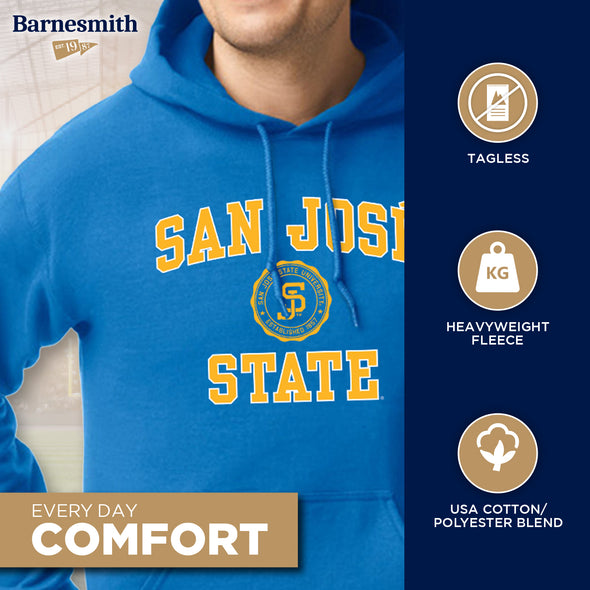 San Jose State University Heritage Hooded Sweatshirt (Royal Blue)