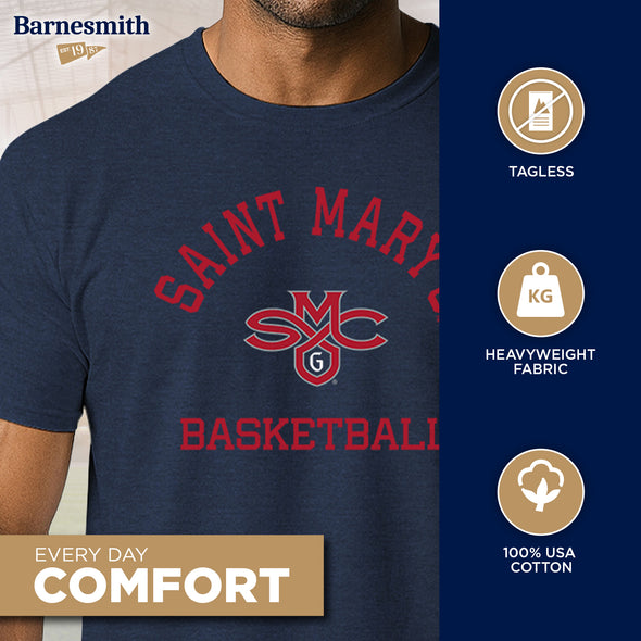 Saint Mary's College of California Basketball T-Shirt (Navy)