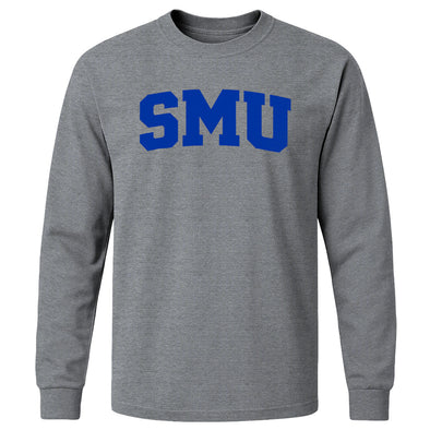 Southern Methodist University Classic Long Sleeve T-Shirt (Charcoal Grey)