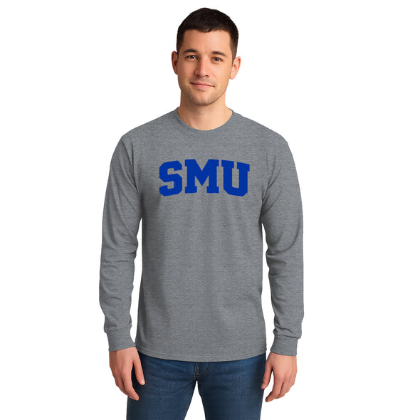 Southern Methodist University Classic Long Sleeve T-Shirt (Charcoal Grey)