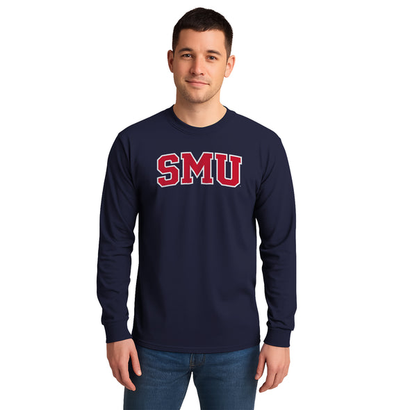 Southern Methodist University SMU Classic Long Sleeve T-Shirt (Navy)