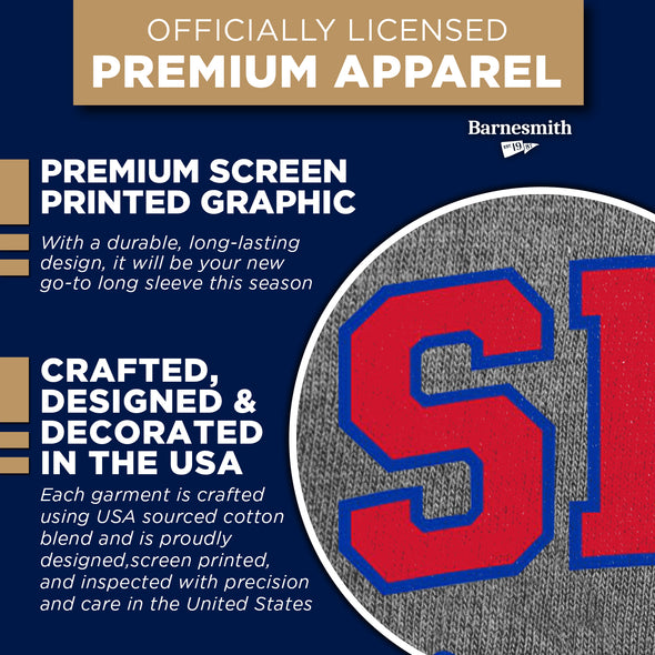 Southern Methodist University Heritage Long Sleeve T-Shirt (Charcoal Grey)