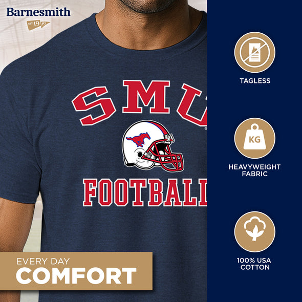 Southern Methodist University SMU Football T-Shirt (Navy)