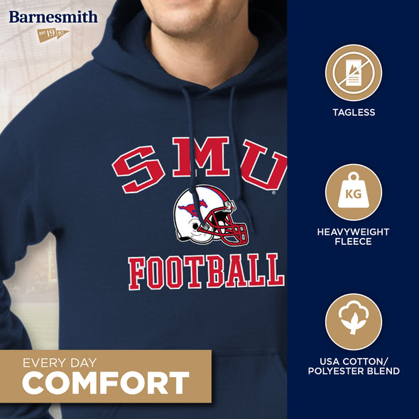 Southern Methodist University SMU Football Hooded Sweatshirt (Navy)